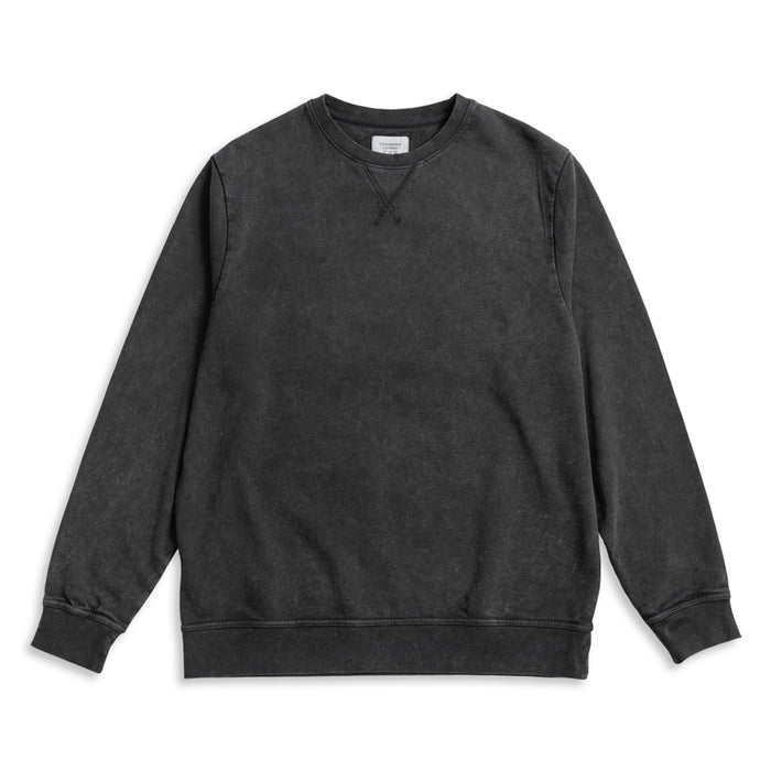 French Terry Crewneck Sweatshirt (Archive) in Washed Black