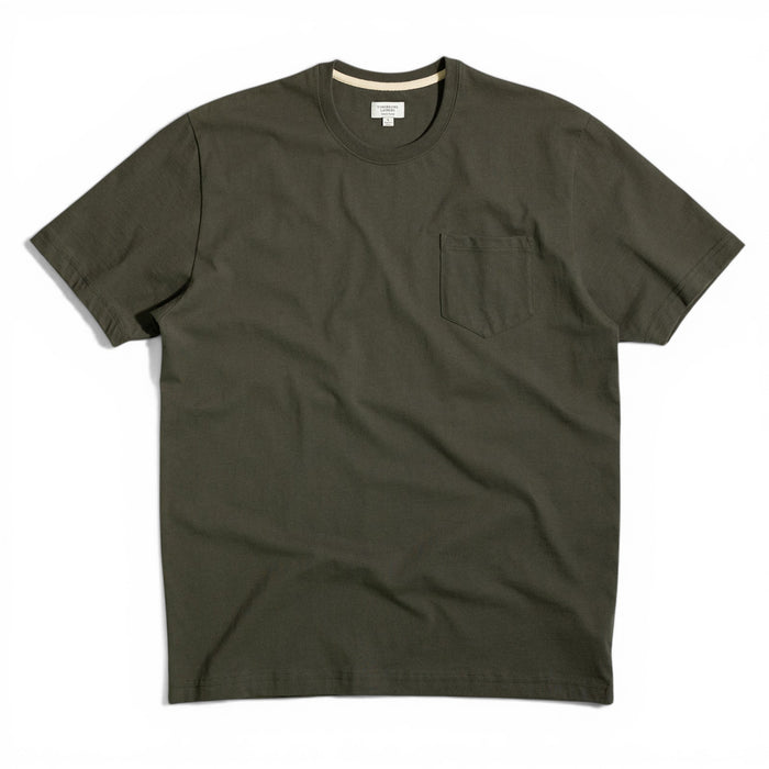 Pocket Tee (Archive) in Black Olive