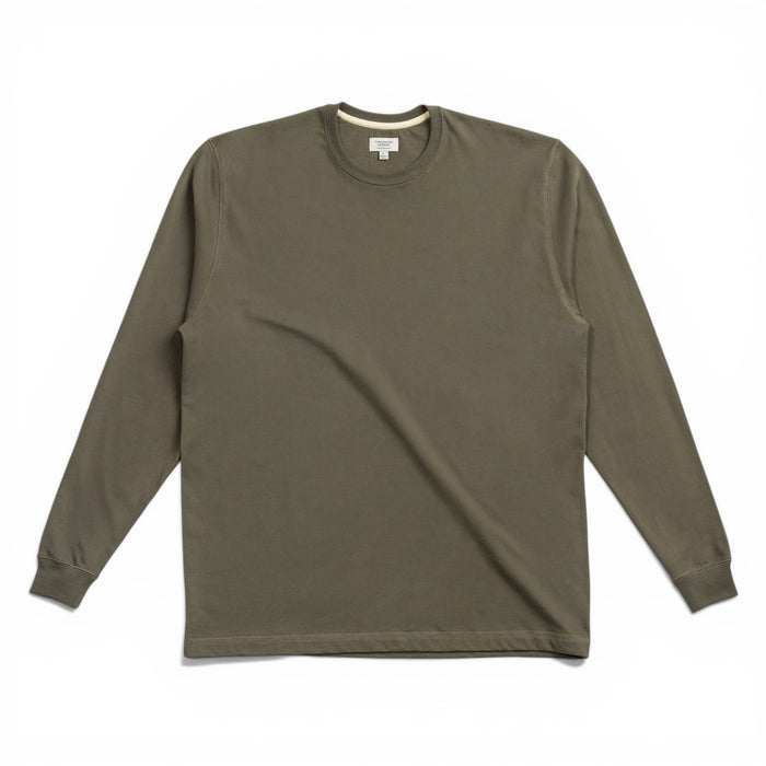 Long Sleeve Tee in Black Olive