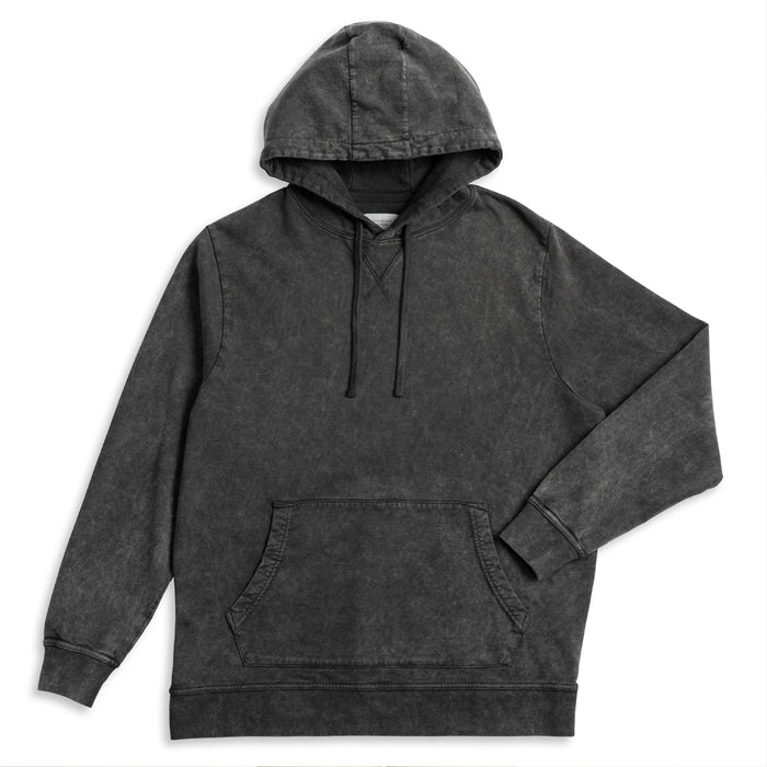 French Terry Pullover Hoodie (Archive) in Washed Black